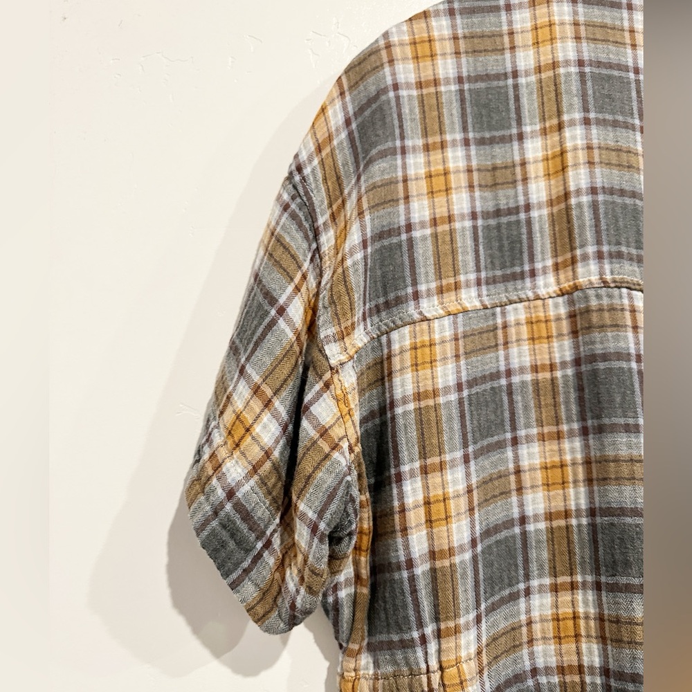 Free People x CP Shades Marci Plaid Coveralls Size Medium - Picture 9 of 11